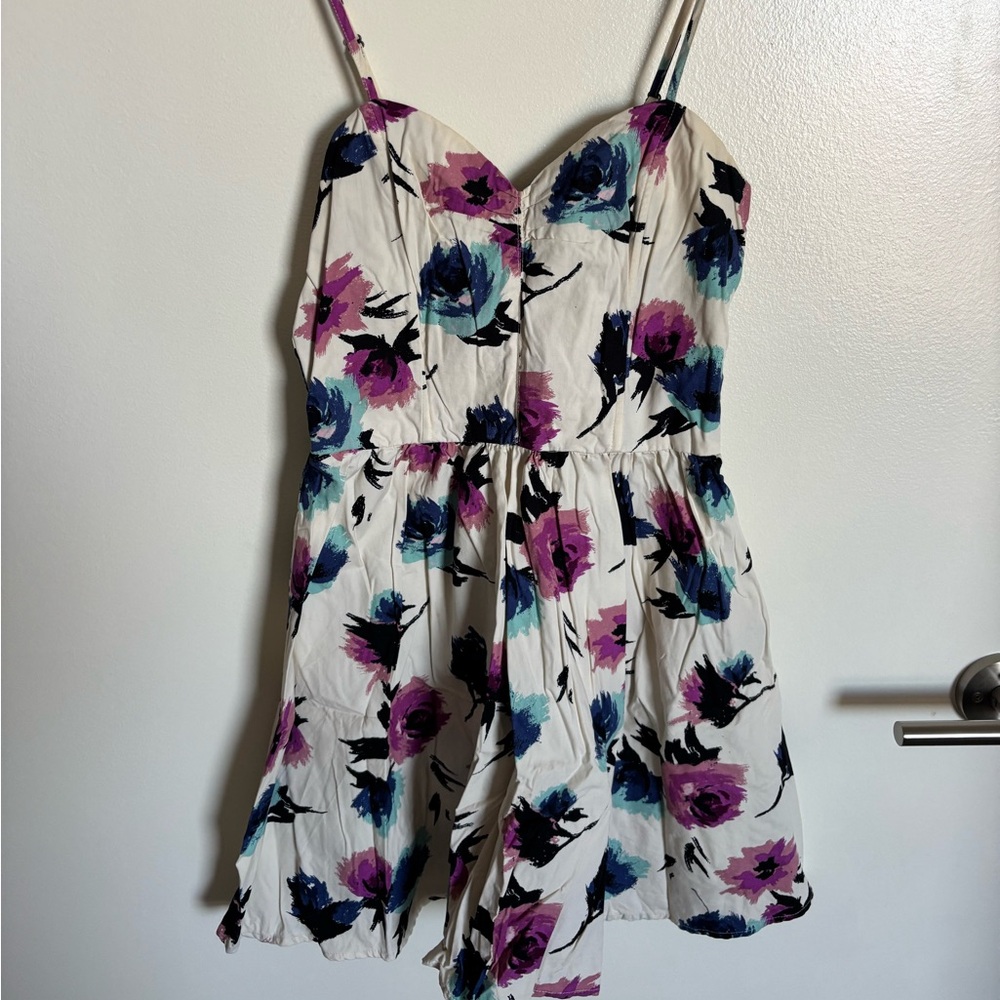 Forever 21 Abstract Floral Spaghetti Strap Dress